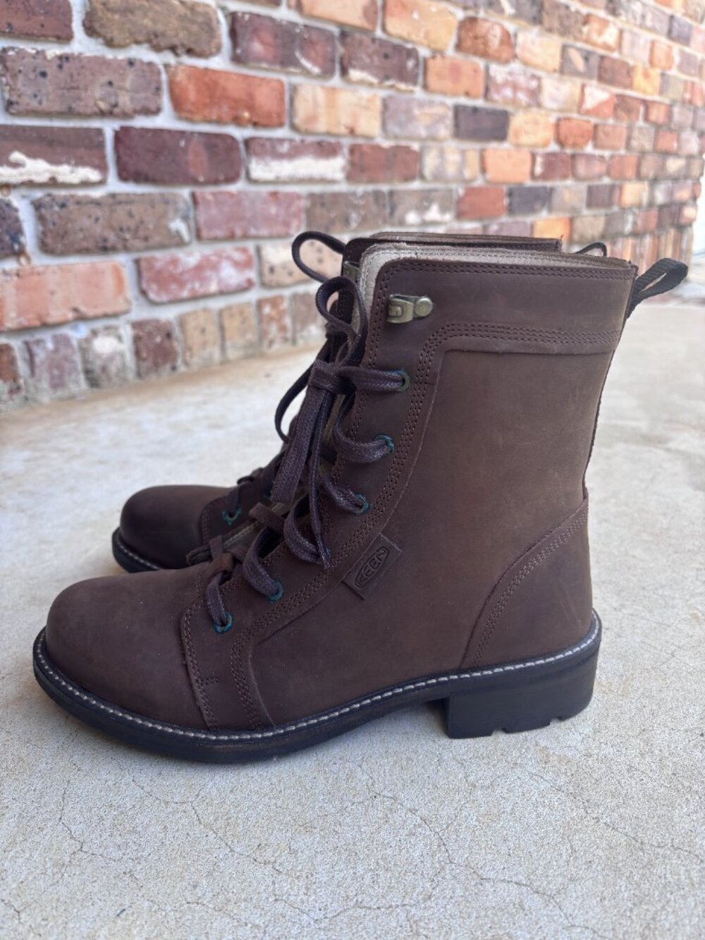 Keen Boots Oregon City Women's Snuff Toasted Coconut Brown Leather Lace Up US 7 - Picture 5 of 12